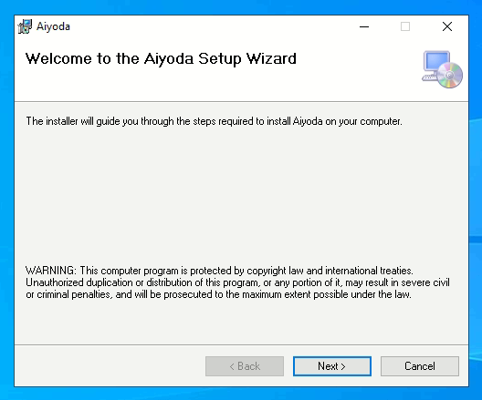 Welcome to the Aiyoda Setup Wizard